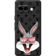Чорний чохол BoxFace Google Pixel 10A looney bunny