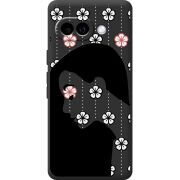 Чорний чохол BoxFace Google Pixel 10A Flower Hair