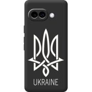 Чорний чохол BoxFace Google Pixel 10A Тризуб монограмма ukraine