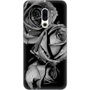 Чехол Uprint Meizu 16 Plus Black and White Roses