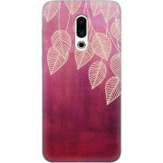 Чехол Uprint Meizu 16 Plus Gold Leaves