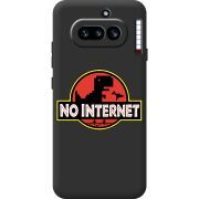 Чорний чохол BoxFace Nothing Phone (4a) No Internet