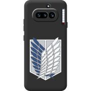 Чорний чохол BoxFace Nothing Phone (4a) Атака Титанов Крылья Свободы