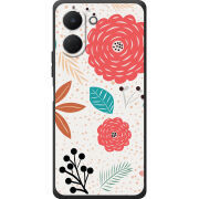Чохол BoxFace Tecno Go 3 Line Flowers