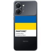 Прозорий чохол BoxFace Tecno Spark Go 3 Pantone вільний синій
