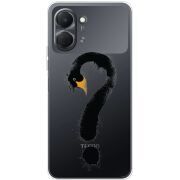 Прозорий чохол BoxFace Tecno Spark Go 3 Swan question
