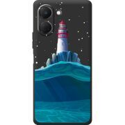 Чорний чохол BoxFace Tecno Spark Go 3 Lighthouse