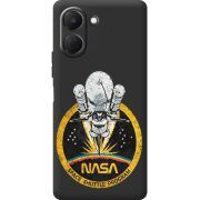 Чорний чохол BoxFace Tecno Spark Go 3 NASA Spaceship
