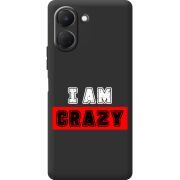 Чорний чохол BoxFace Tecno Spark Go 3 I'm Crazy