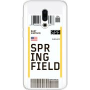 Прозрачный чехол Uprint Meizu 16 Plus Ticket Springfield