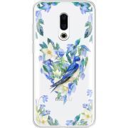 Прозрачный чехол Uprint Meizu 16 Plus Spring Bird