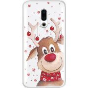 Прозрачный чехол Uprint Meizu 16 Plus Winter Deer