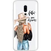 Прозрачный чехол Uprint Meizu 16 Plus Follow Your Dreams