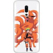 Прозрачный чехол Uprint Meizu 16 Plus Naruto and Kurama