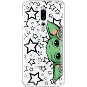 Прозрачный чехол Uprint Meizu 16 Plus Baby Yoda