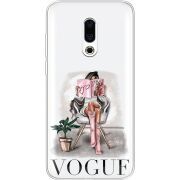 Прозрачный чехол Uprint Meizu 16 Plus VOGUE