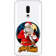 Прозрачный чехол Uprint Meizu 16 Plus Cool Santa