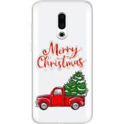 Прозрачный чехол Uprint Meizu 16 Plus Holiday Car