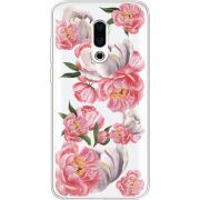 Прозрачный чехол Uprint Meizu 16 Plus Peony Watercolor Style
