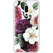 Прозрачный чехол Uprint Meizu 16 Plus Floral Dark Dreams