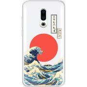 Прозрачный чехол Uprint Meizu 16 Plus Большая волна в Канагаве