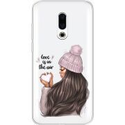 Прозрачный чехол Uprint Meizu 16 Plus love is in the air