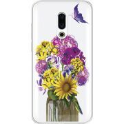 Прозрачный чехол Uprint Meizu 16 Plus My Bouquet
