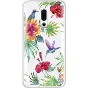 Прозрачный чехол Uprint Meizu 16 Plus Tropical