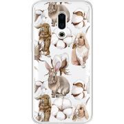 Прозрачный чехол Uprint Meizu 16 Plus Cotton and Rabbits