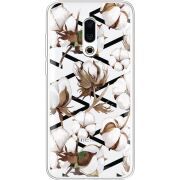 Прозрачный чехол Uprint Meizu 16 Plus Cotton flowers