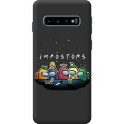 Чорний чохол BoxFace Samsung Galaxy S10 Plus (G975) Among Us Impostors