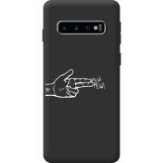 Чорний чохол BoxFace Samsung Galaxy S10 Plus (G975) Pew Pew