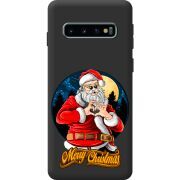 Чорний чохол BoxFace Samsung Galaxy S10 Plus (G975) Cool Santa