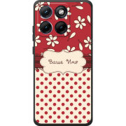 Чохол BoxFace Moto Edge 70 Fusion Именной Polka Dots