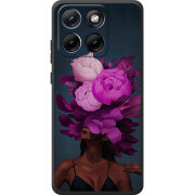 Чохол BoxFace Moto Edge 70 Fusion Exquisite Purple Flowers