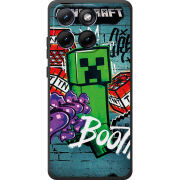 Чохол BoxFace Moto Edge 70 Fusion Minecraft Graffiti