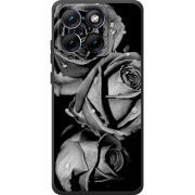 Чохол BoxFace Moto Edge 70 Fusion Black and White Roses
