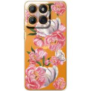 Прозорий чохол BoxFace Moto Edge 70 Fusion Peony Watercolor Style