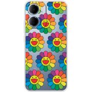 Прозорий чохол BoxFace Xiaomi Redmi 15A Hippie Flowers