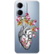 Чохол зі стразами Xiaomi Redmi 15A Heart