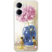 Чохол зі стразами Xiaomi Redmi 15A Little Boy and Girl
