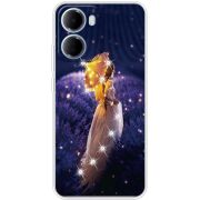 Чохол зі стразами Xiaomi Redmi 15A Girl with Umbrella
