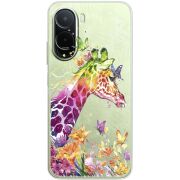 Прозорий чохол BoxFace Poco M7 4G 169 mm Colorful Giraffe