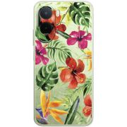 Прозорий чохол BoxFace Poco M7 4G 169 mm Tropical Flowers