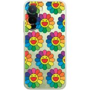Чохол зі стразами Poco M7 4G 169 mm Hippie Flowers