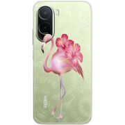 Чохол зі стразами Poco M7 4G 169 mm Floral Flamingo