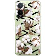 Чохол зі стразами Poco M7 4G 169 mm Cotton flowers