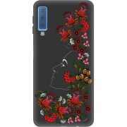 Черный чехол Uprint Samsung A750 Galaxy A7 2018 3D Ukrainian Muse