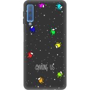 Черный чехол Uprint Samsung A750 Galaxy A7 2018 Among Us Invisible