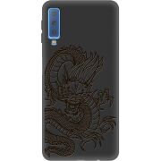Черный чехол Uprint Samsung A750 Galaxy A7 2018 Chinese Dragon